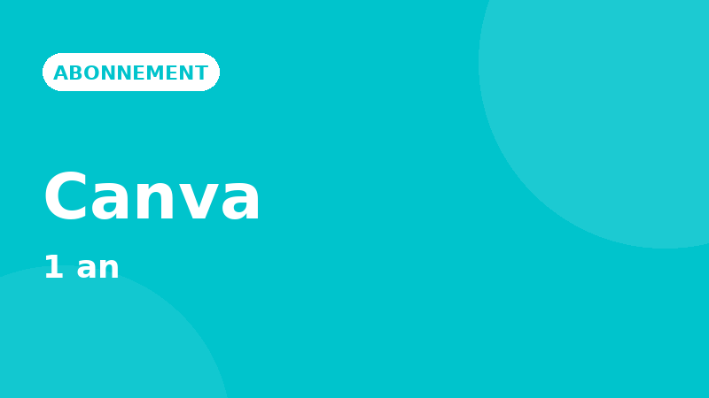 Canva Pro — 1 an