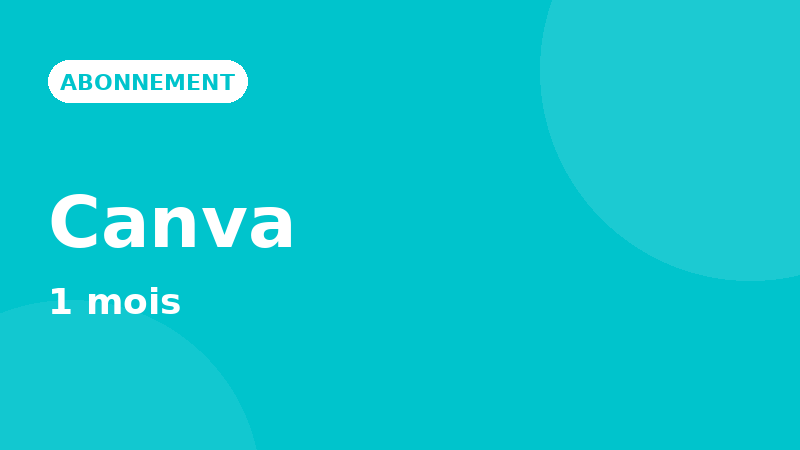 Canva Pro — 1 mois