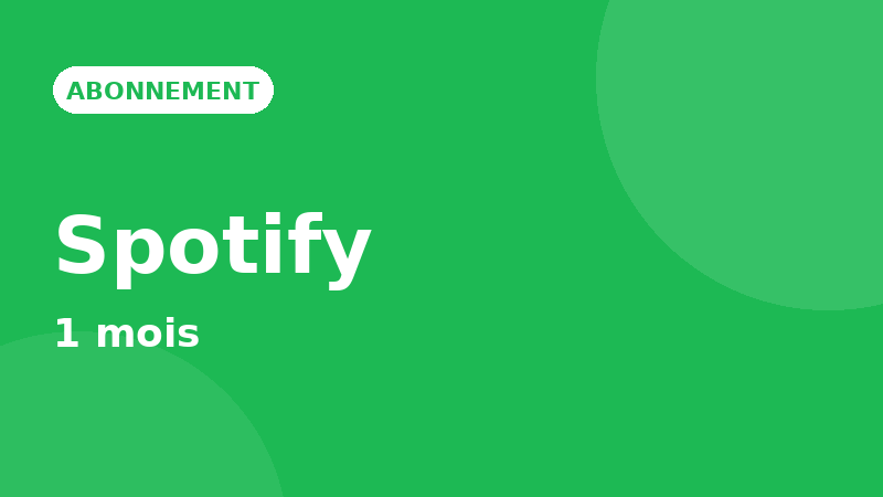 Spotify Premium — 1 mois